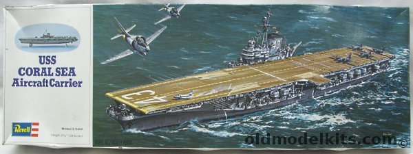 Revell 1/540 USS Coral Sea Aircraft Carrier, H440 plastic model kit